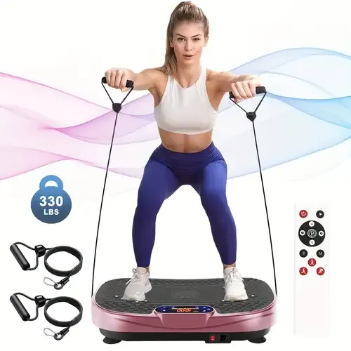 Close-up of home and commercial vibration plate controls and motor