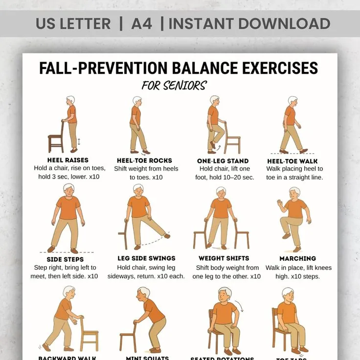 Clock Exercise Routine Balance Exercises for Seniors: 5 Moves to Stay Steady