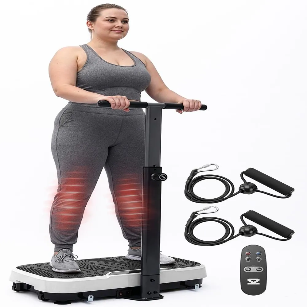 Two vibration plates side by side showing pivotal and linear designs