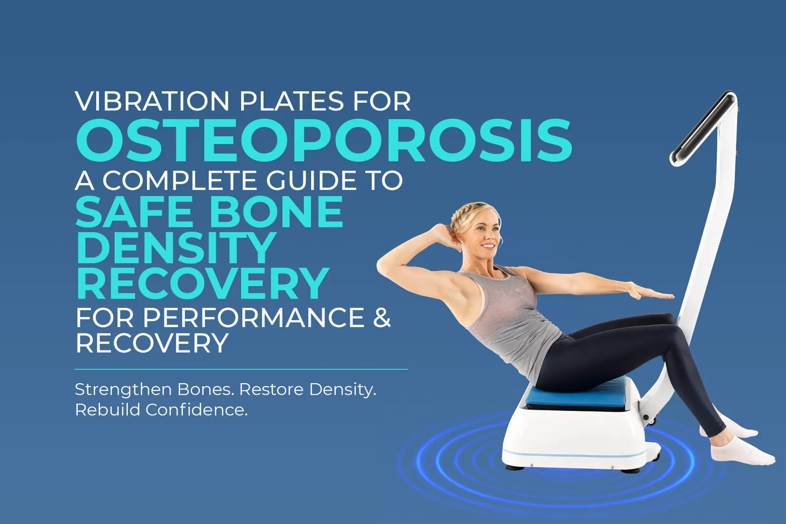 Vibration plate with warranty card and box on living room floor