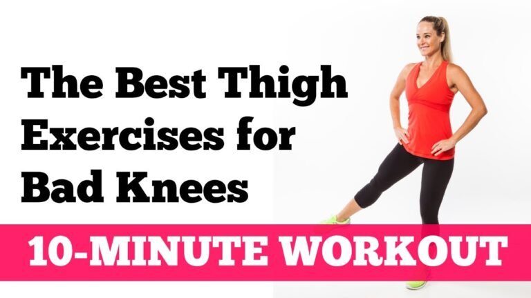 Woman doing a gentle chair sit-to-stand exercise for bad knees at home